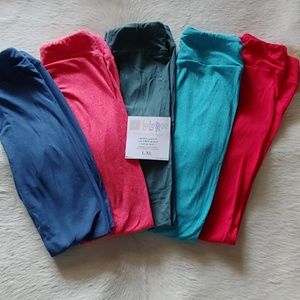LuLaRoe Bottoms - Lot 5 kids solids LuLaRoe Bottoms - Lot 5 kids solids